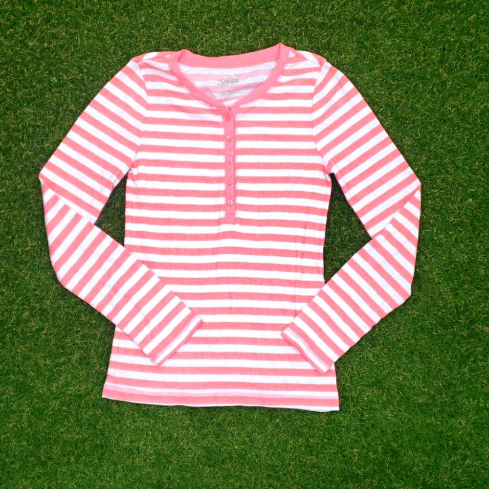 Pink striped long sleeve